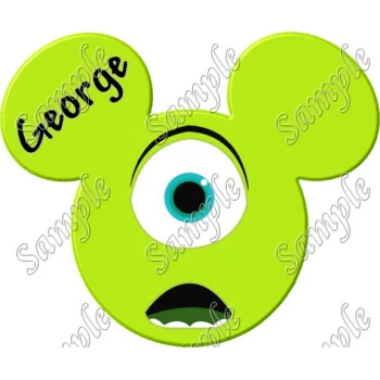 Disney  Vacation  Mike Wazowski  Custom  Personalized  T Shirt Iron on Transfer Decal ~#104