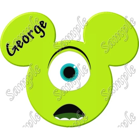 Disney  Vacation  Mike Wazowski  Custom  Personalized  T Shirt Iron on Transfer Decal ~#104