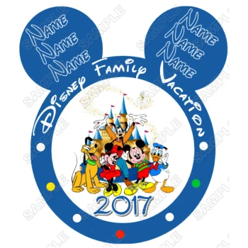 Disney World Vacation  Custom Personalized  T Shirt Iron on Transfer Decal ~#49