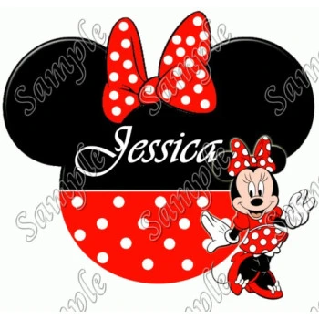 Disney World Vacation Minnie Mouse Custom  Personalized  T Shirt Iron on Transfer Decal ~#92