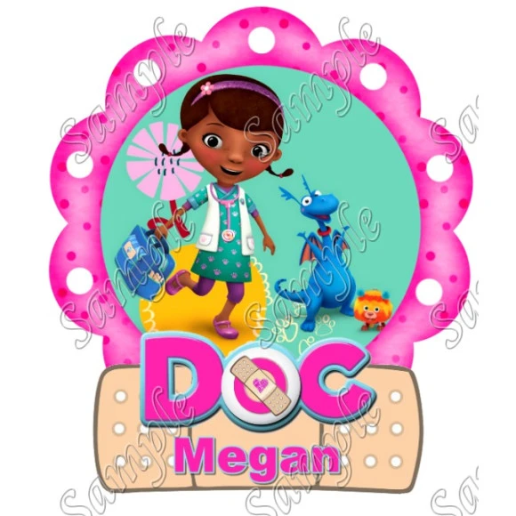 Doc McStuffins Birthday Custom Personalized T Shirt Iron on Transfer Decal ~#80