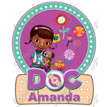 Doc McStuffins Birthday Custom Personalized T Shirt Iron on Transfer Decal ~#81