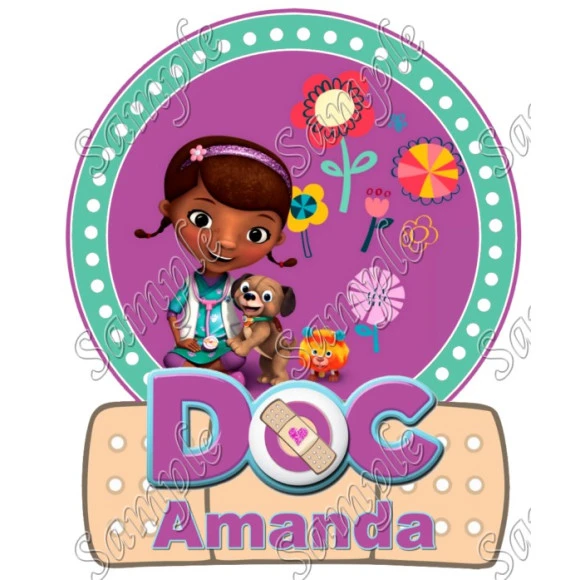 Doc McStuffins Birthday Custom Personalized T Shirt Iron on Transfer Decal ~#81