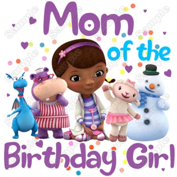 Doc McStuffins Mom  Birthday Custom Personalized Shirt Iron on Transfer ~#2