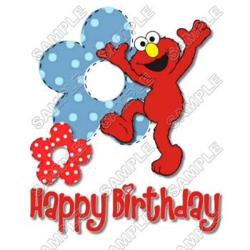 Elmo Birthday  T Shirt Iron on Transfer Decal ~#6