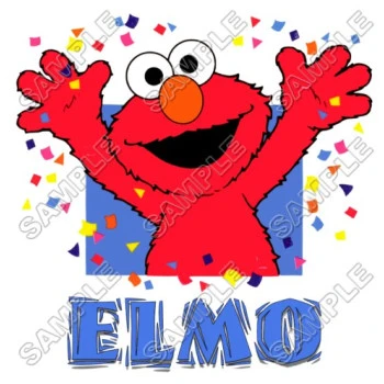 Elmo Birthday  T Shirt Iron on Transfer Decal ~#7