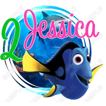 Finding Dory  Birthday  Personalized  Custom  T Shirt Iron on Transfer Decal ~#1