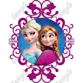 Frozen Anna Elsa T Shirt Iron on Transfer Decal ~#21
