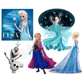 Frozen Elsa Anna Olaf  T Shirt Iron on Transfer  Decal  ~#1
