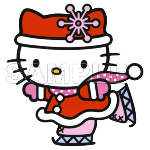 Hello Kitty Christmas  T Shirt Iron on Transfer  Decal  ~#27