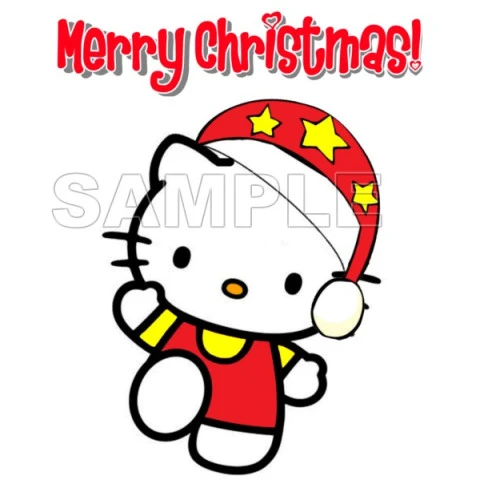 Hello Kitty Christmas  T Shirt Iron on Transfer Decal ~#31