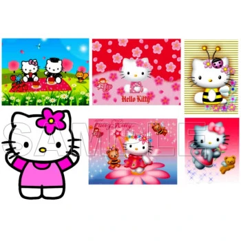 Hello Kitty  T Shirt Iron on Transfer  Decal  ~#10
