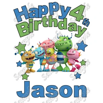 Henry Hugglemonster  Birthday Personalized Custom T Shirt Iron on Transfer Decal ~#1