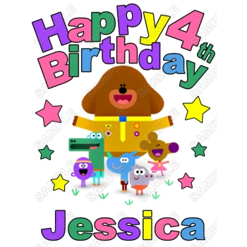 Hey Duggee  Birthday  Personalized  Custom  T Shirt Iron on Transfer Decal ~#1