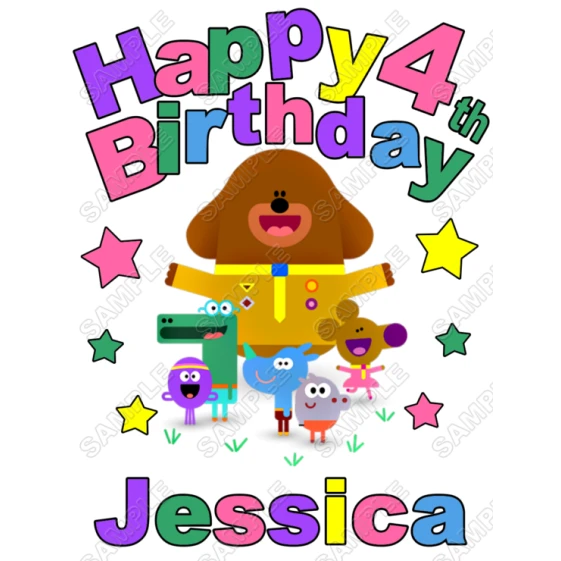 Hey Duggee  Birthday  Personalized  Custom  T Shirt Iron on Transfer Decal ~#1