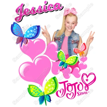 JoJo Siwa Personalized  Custom  T Shirt Iron on Transfer Decal  
