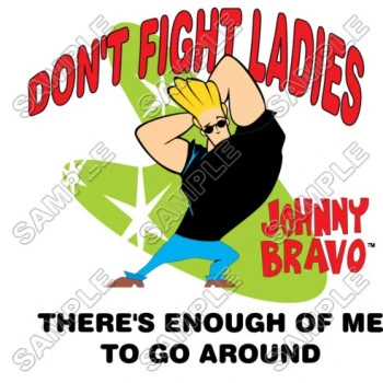 Johnny Bravo  T Shirt Iron on Transfer Decal ~#2