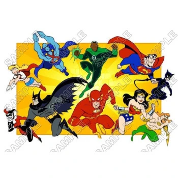 Justice League Super Heroes T  Shirt Iron on Transfer Decal ~#4