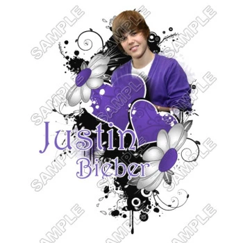 Justin Bieber T Shirt  Iron on Transfer Decal ~#4
