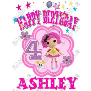 Lalaloopsy Birthday Personalized Custom T Shirt Iron on Transfer Decal ~#2