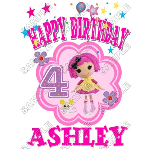 Lalaloopsy Birthday Personalized Custom T Shirt Iron on Transfer Decal ~#2