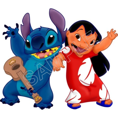 Lilo & Stitch T Shirt Iron on Transfer Decal ~#10