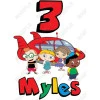 Little Einsteins Personalized  Custom  Birthday T Shirt Iron on Transfer Decal ~#1