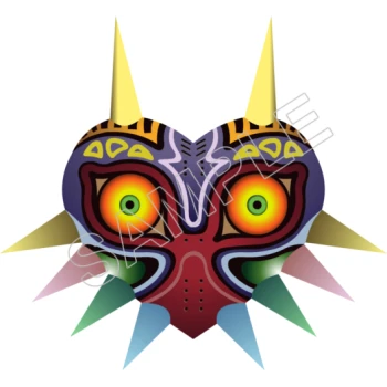 Majoras mask,  Zelda,T Shirt Iron on Transfer Decal ~#14