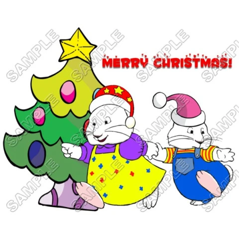 Max & Ruby  Christmas T Shirt Iron on Transfer Decal ~#71