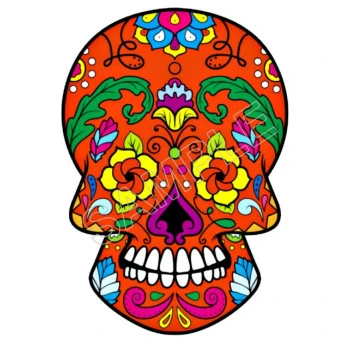 Mexican Sugar Skull  T Shirt Iron on Transfer  Decal  ~#10