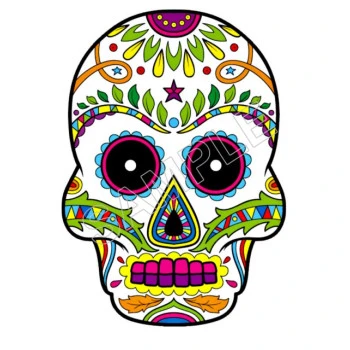 Mexican Sugar Skull  T Shirt Iron on Transfer  Decal  ~#11