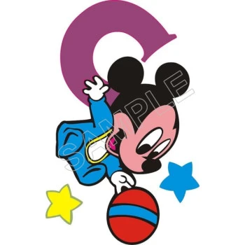 Mickey Mouse Baby T Shirt Iron on Transfer Decal ~#3