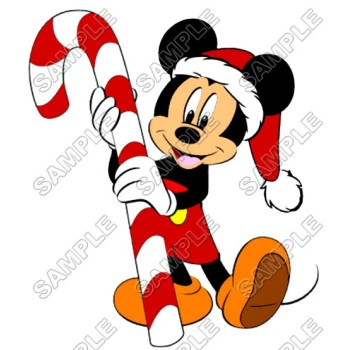 Mickey Mouse  Christmas  Santa   T Shirt Iron on Transfer Decal ~#25