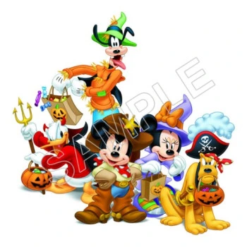 Mickey Mouse Halloween  T Shirt Iron on Transfer Decal ~#47