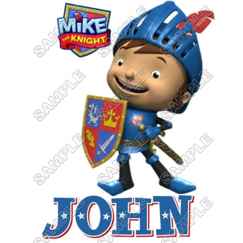 Mike the Knight   Personalized  Custom  T Shirt Iron on Transfer Decal ~#2