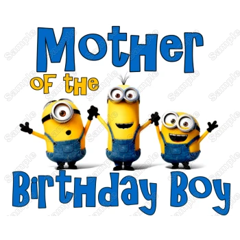 Minions Personalized  Birthday  Iron on Transfer ~#11