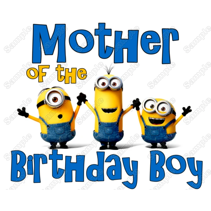 Minions Personalized  Birthday  Iron on Transfer ~#11