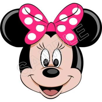 Minnie Mouse Pink Bow  T Shirt Iron on Transfer  Decal  ~#35