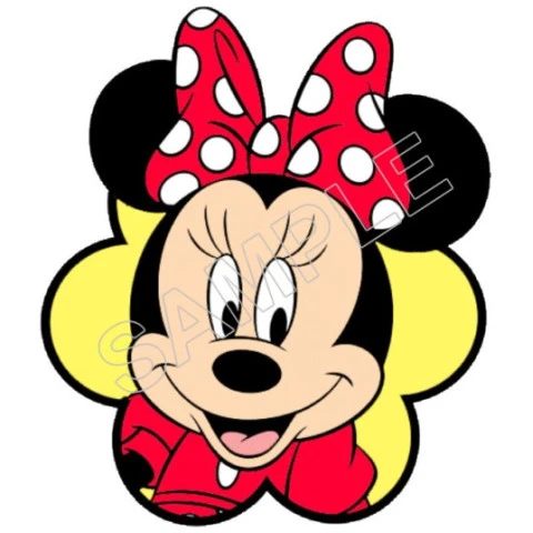 Minnie Mouse Red  Bow  T Shirt Iron on Transfer  Decal  ~#37