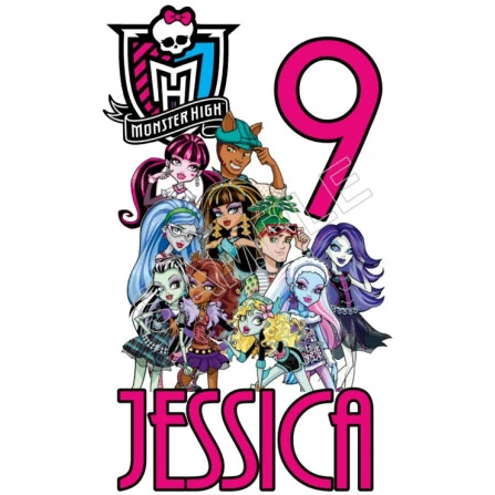 Monster High Birthday Personalized Custom T Shirt Iron on Transfer Decal ~#24