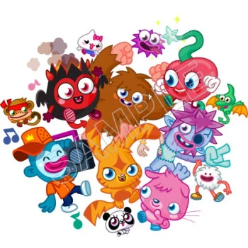 Moshi Monsters  T Shirt Iron on Transfer Decal ~#1