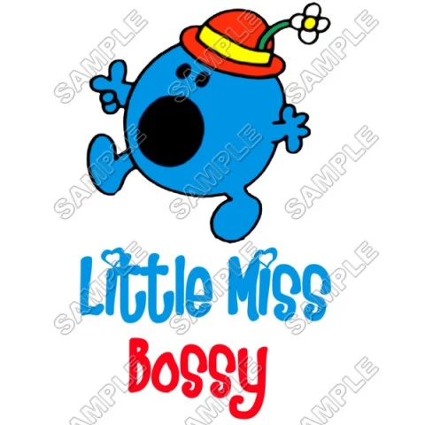Mr Men and Little Miss Bossy  T Shirt Iron on Transfer Decal ~#38