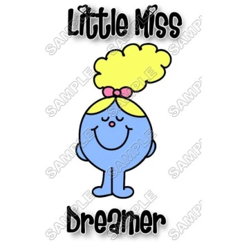 Mr Men and Little Miss Dreamer T Shirt Iron on Transfer Decal ~#36