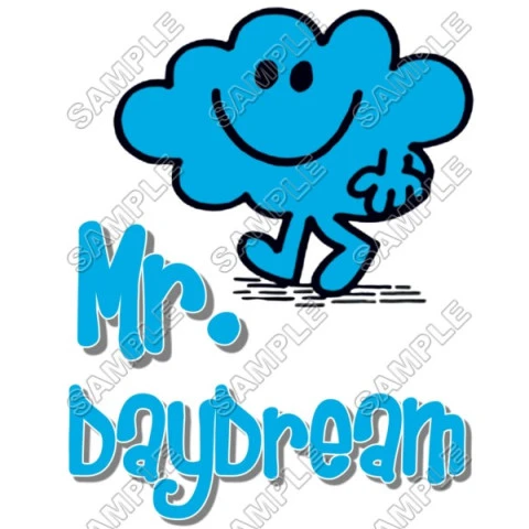 Mr Men and Little Miss Mr. Daydream T Shirt Iron on Transfer Decal ~#12