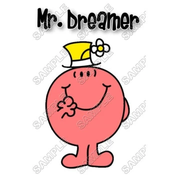 Mr Men and Little Miss Mr. Dreamer  T Shirt Iron on Transfer Decal ~#14