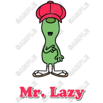 Mr Men and Little Miss Mr. Lazy T Shirt Iron on Transfer Decal ~#2