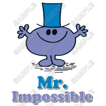 Mr Men and Little Miss Mr. Impossible T Shirt Iron on Transfer Decal ~#11