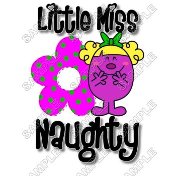 Mr Men and Little Miss Naughty T Shirt Iron on Transfer Decal ~#49