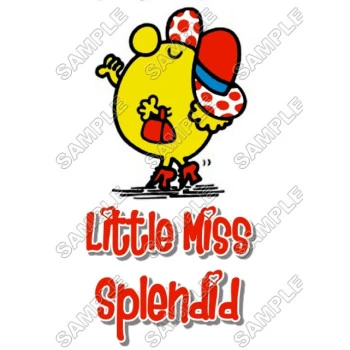 Mr Men and Little Miss Splendid T Shirt Iron on Transfer Decal ~#54