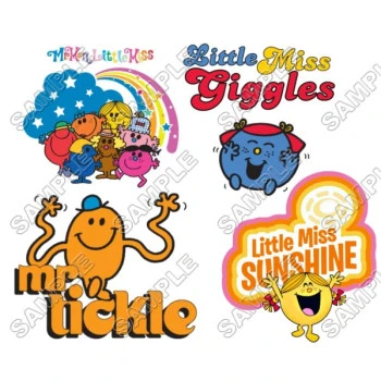 Mr Men and Little Miss T Shirt Iron on Transfer Decal ~#1